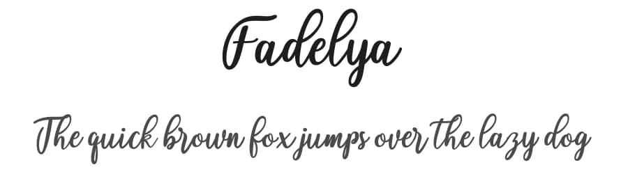 Fadelya by Mr Letters — Script Handwritten Font