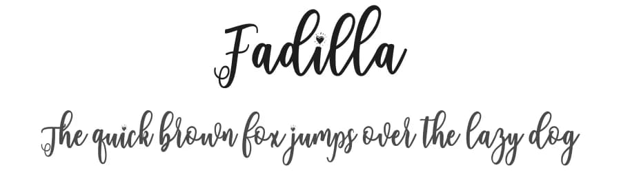 Fadilla by Mr Letters — Script Handwritten Font