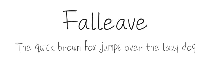 Falleave by Tigadestd — Script Handwritten Font