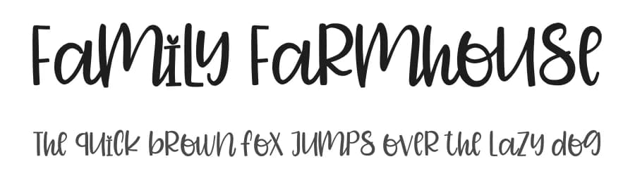 Family Farmhouse by Goodrichees — Script Handwritten Font