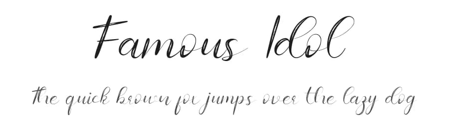 Famous Idol by Edric Studio — Script Handwritten Font