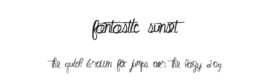 Fantastic Sunset by Xerographer Fonts — Script Handwritten Font