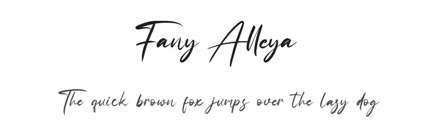 Fany Alleya by StringLabs Creative Studio — Script Handwritten Font