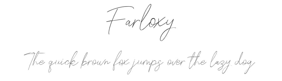 Farloxy by Maulana Creative — Script Handwritten Font