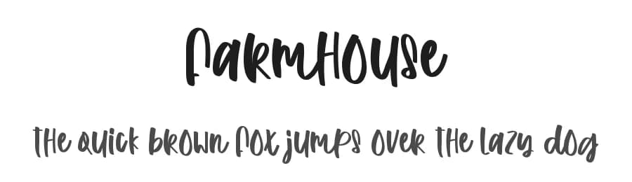 Farmhouse by FreshtypeINK — Script Handwritten Font