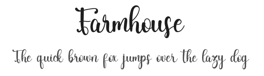 Farmhouse by FreshtypeINK — Script Handwritten Font