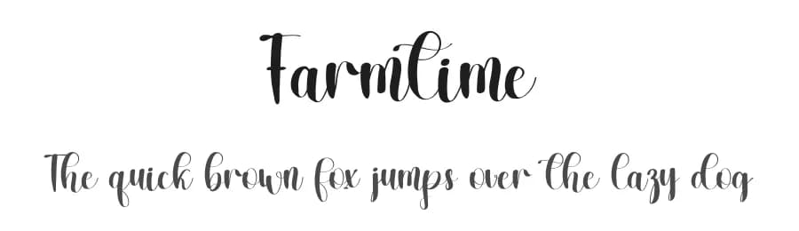 Farmtime by FreshtypeINK — Script Handwritten Font