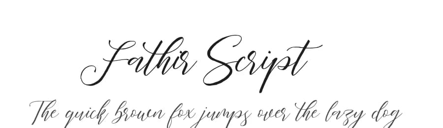 Fathir Script by Abo Daniel Studio — Script Handwritten Font