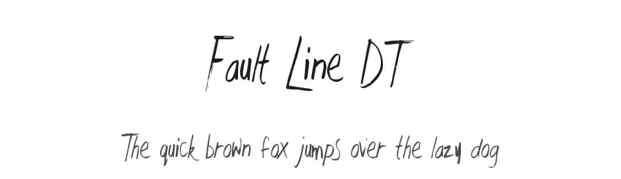 Fault Line DT by Xerographer Fonts β Script Handwritten Font