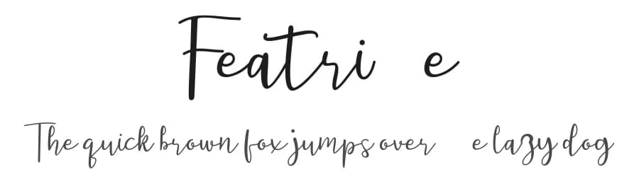 Featrisse by Fikryal studio — Script Handwritten Font