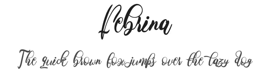 Febrina by SSI.Scraps — Script Handwritten Font