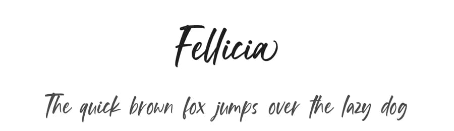 Fellicia by Ditatype — Script Handwritten Font
