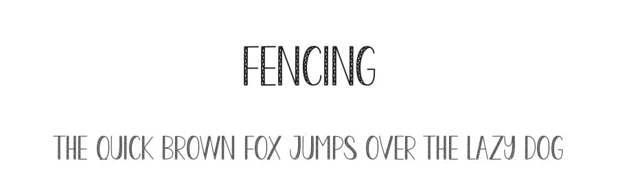 Fencing by Andi Moz — Script Handwritten Font