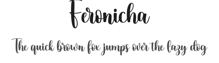 Feronicha by Makashi — Script Handwritten Font