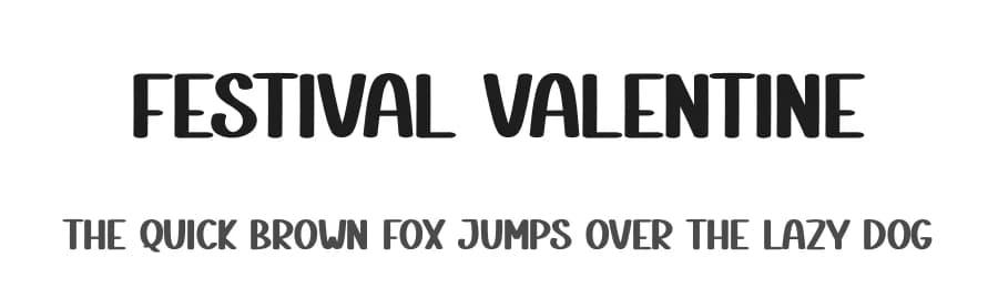 Festival Valentine by Scratchones — Script Handwritten Font
