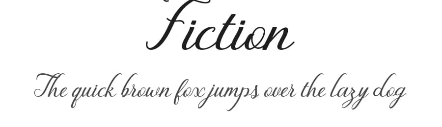 Fiction by Pak DuaTiga — Script Handwritten Font