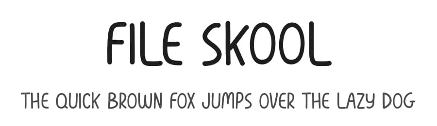 File Skool by Origin Type — Script Handwritten Font