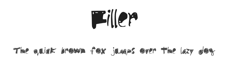 Filler by Typo β Script Handwritten Font
