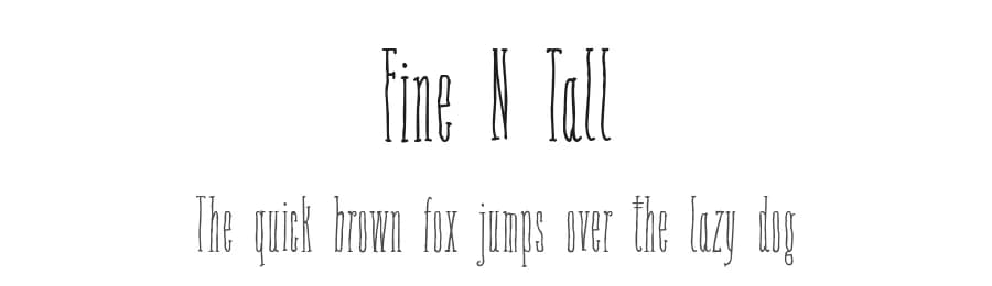 Fine N Tall by Galdino Otten Fonts β Script Handwritten Font