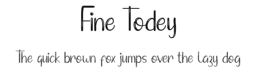 Fine Todey by Edric Studio — Script Handwritten Font