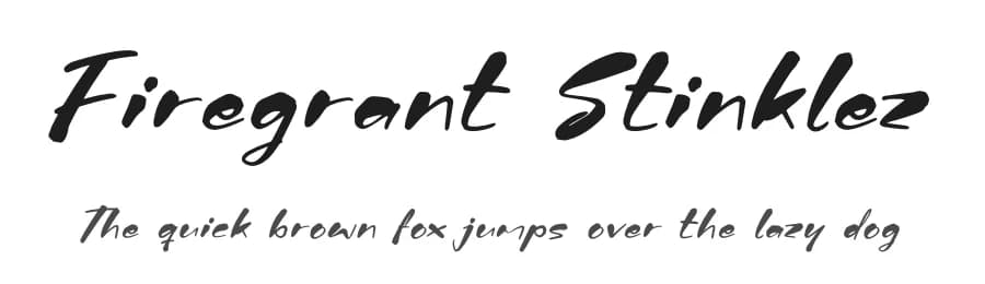 Firegrant Stinklez by Letterena Studios — Script Handwritten Font