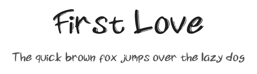 First Love by Seneka Grafika β Script Handwritten Font