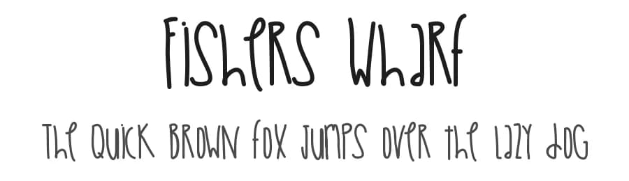 Fishers Wharf by Des Gomez — Script Handwritten Font