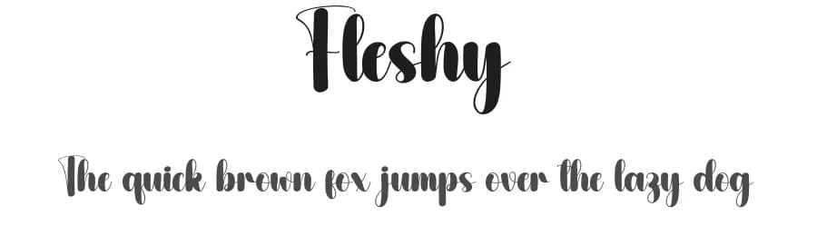 Fleshy by Andi Moz β Script Handwritten Font