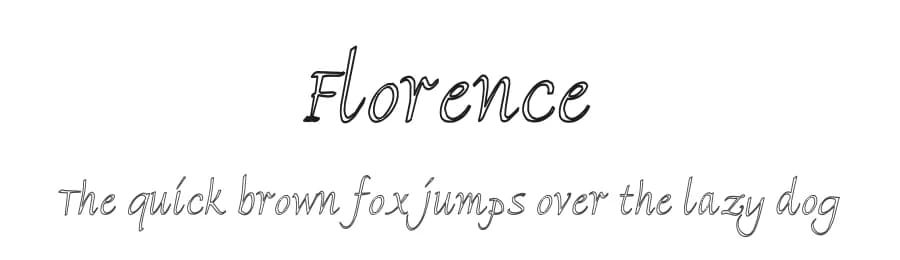 Florence β Script Handwritten Font
