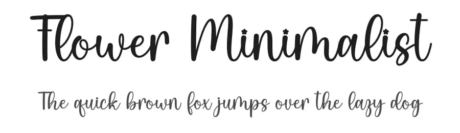 Flower Minimalist by Wahyu Studio — Script Handwritten Font