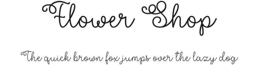 Flower Shop by Misti's Fonts — Script Handwritten Font