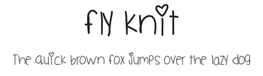 Fly Knit by Des Gomez — Script Handwritten Font