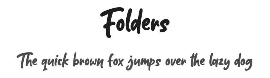 Folders by Weape Studio — Script Handwritten Font