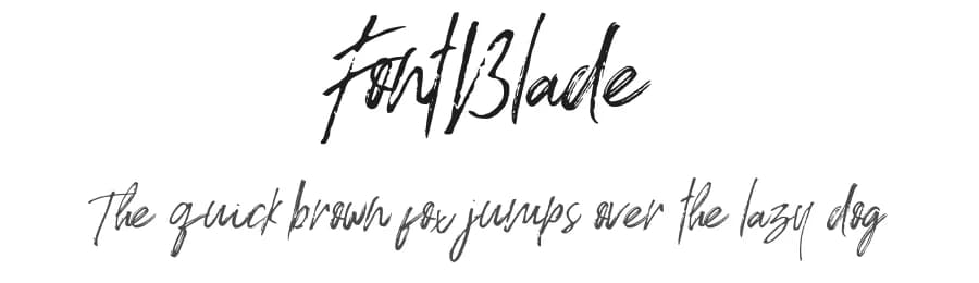 FontBlade by Haksen Studio β Script Handwritten Font