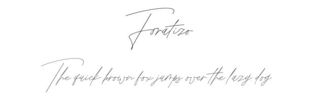 Foratizo by Fadhil Aqsa — Script Handwritten Font