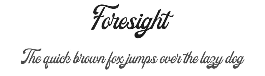 Foresight by Letterhend Studio β Script Handwritten Font