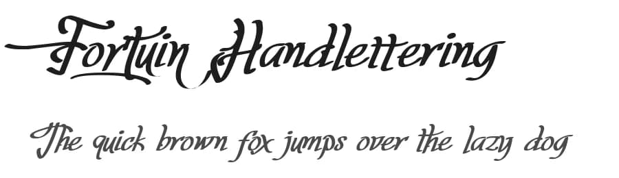Fortuin Handlettering by Nico Muslib — Script Handwritten Font