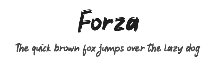 Forza by Green Adventure Studio — Script Handwritten Font