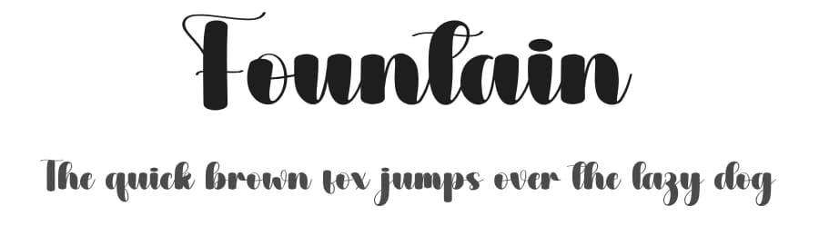 Fountain by Andi Moz — Script Handwritten Font