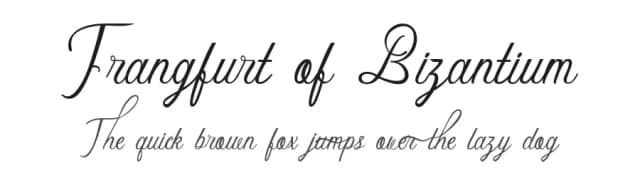 Frangfurt of Bizantium by Breh Creative — Script Handwritten Font