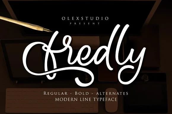 Fredly Font by Olexstudio — Script Handwritten Font