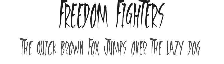 Freedom Fighters by JSH creates β Script Handwritten Font