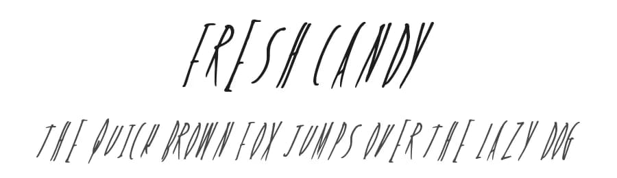 Fresh Candy by Xerographer Fonts — Script Handwritten Font