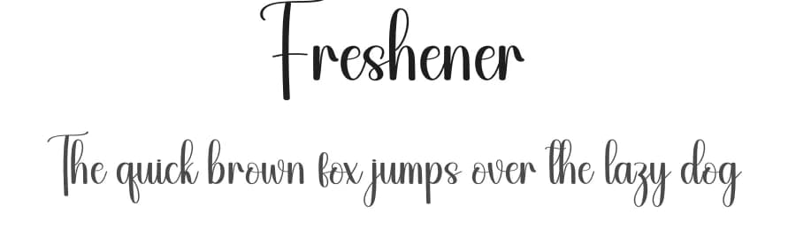 Freshener by Andi Moz — Script Handwritten Font