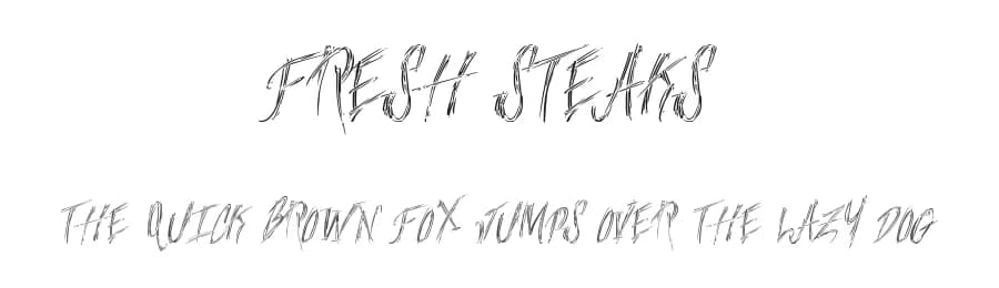 Fresh Steaks by Xerographer Fonts — Script Handwritten Font