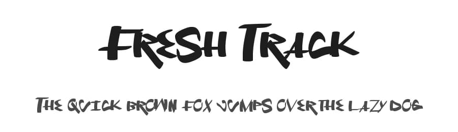 Fresh Track by Xerographer Fonts — Script Handwritten Font