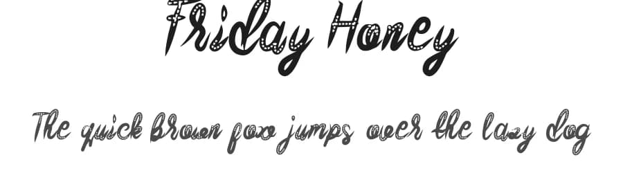 Friday Honey by SSI.Scraps — Script Handwritten Font