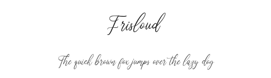 Frisloud by Maulana Creative — Script Handwritten Font