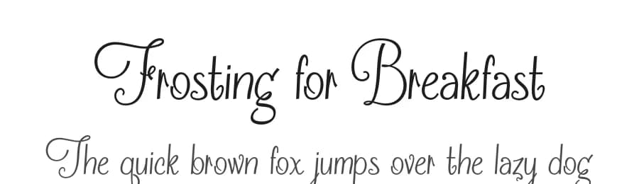 Frosting for Breakfast by Lee Batchelor β Script Handwritten Font