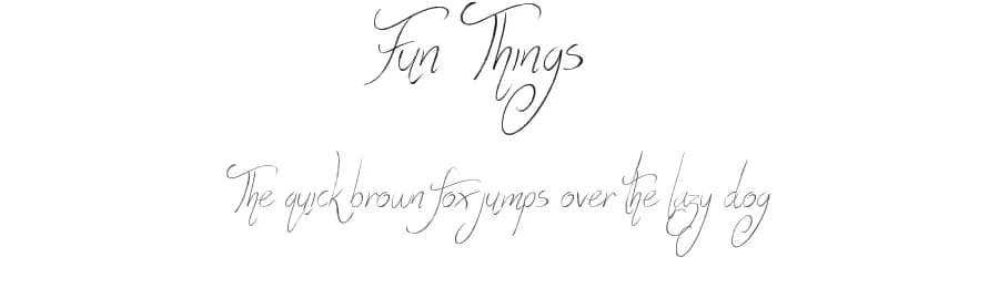 Fun Things by JSH creates — Script Handwritten Font